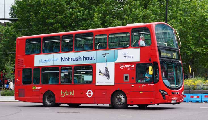 Arriva London Volvo B5LH Wright HV124